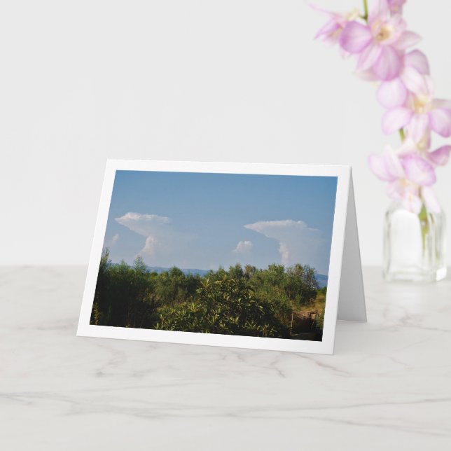 Carte Paysage de nuages jumeaux identiques (Orchidée)