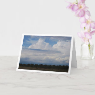 Carte Paysage de nuages sous un ciel bleu