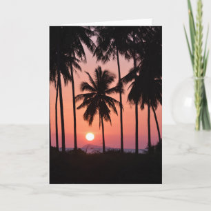 Carte Paysage des palmiers à coco