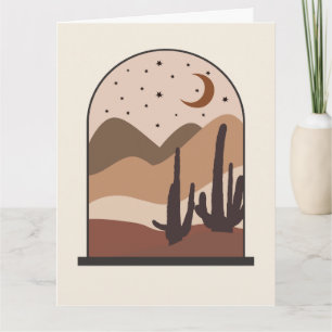 Carte Paysage désertique, Arizona, Art abstrait boho