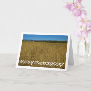 Carte Paysage d'herbe jaune