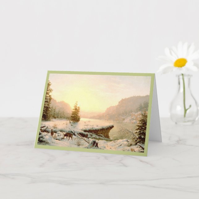 Carte Paysage d'hiver (Petite plante)