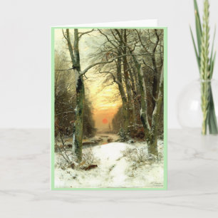 Carte Paysage d'hiver