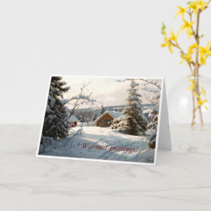 Carte Paysage d'hiver éclairé par le soleil par Peder Mo