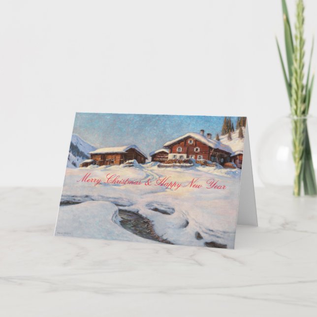 Carte Paysage d'hiver près de Davos (Devant)