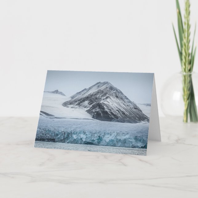 Carte Paysage du glacier Svalbard (Devant)