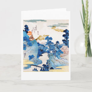 Carte Paysage du lever de soleil japonais, Kuniyoshi, Uk