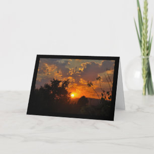 Carte Paysage du lever du soleil du matin