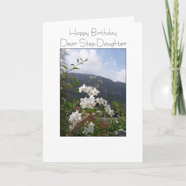 Carte Paysage Étape personnalisée Fille Anniversaire (Devant)