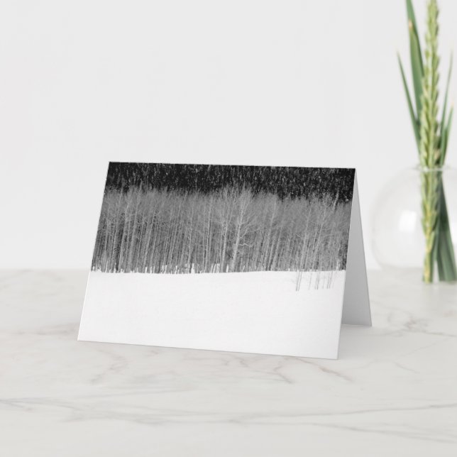 Carte paysage hiver (Devant)