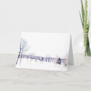 Carte Paysage hivernal enneigé