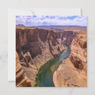 Carte Paysage magnifique du Grand Canyon et du fleuve Co