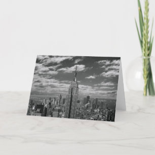 Carte Paysage noir et blanc de New York City skyline
