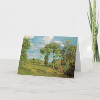 Carte Paysage Paysage Frédéric Bazille Impressionniste