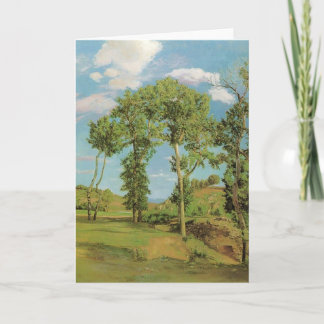 Carte Paysage Paysage Frédéric Bazille Impressionniste