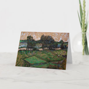 Carte Paysage, Pont sur l'Oise par Vincent van Gogh