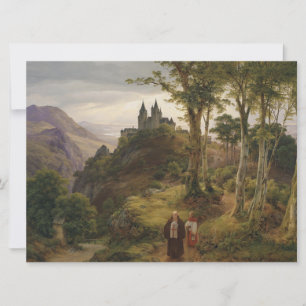 Carte Paysage romantique avec complexe de monastères