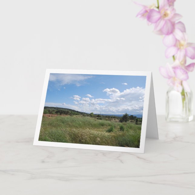 Carte Paysage rural espagnol, Valence, Espagne (Orchidée)