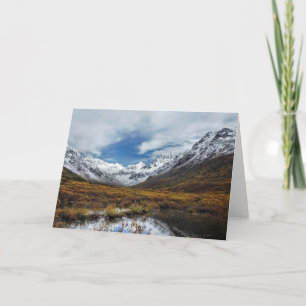 Carte Paysage sauvage - Montagnes intérieures de l'Alask