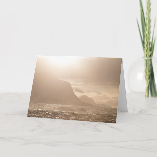Carte Paysage spectaculaire au coucher du soleil (Devant)