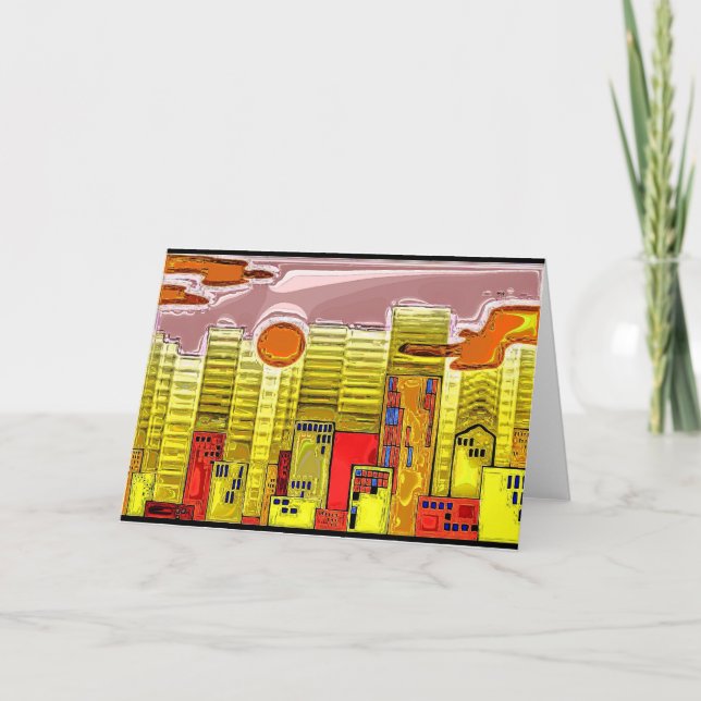 Carte Paysage urbain 4 (Devant)