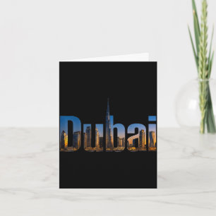 Carte Paysage urbain de Dubaï burj khalifa cityscape voy