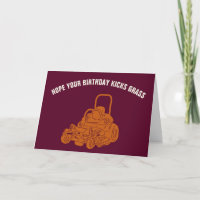 Paysagistes Funny Lawn Mower anniversaire