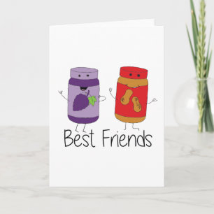 Carte PB et J Best Friends Pb et J BFF Dessin