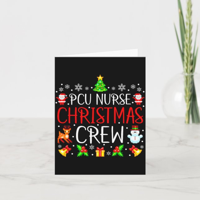 Carte Pcu Nurse Christmas Crew Matching Xmas  (Devant)