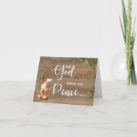 Peace 12 Step Recovery with Fox on Wood