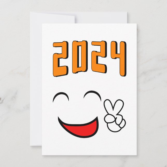 Carte Peace 2024 Love (Devant)