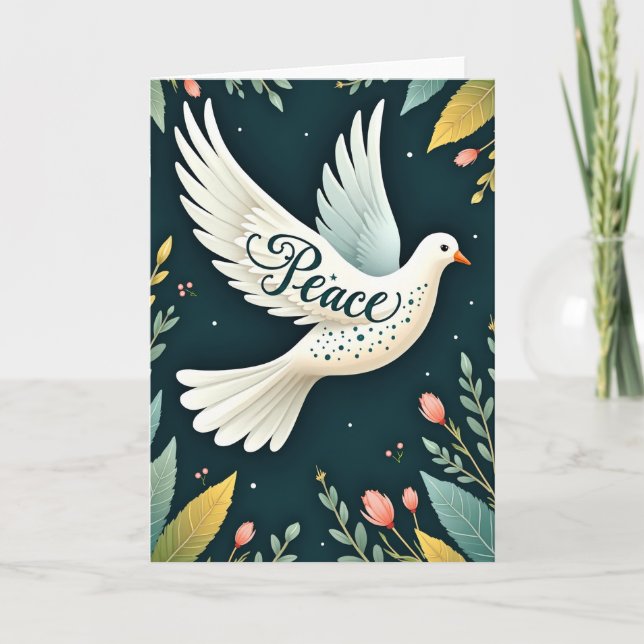 Carte Peace Dove Greeting Card (Devant)