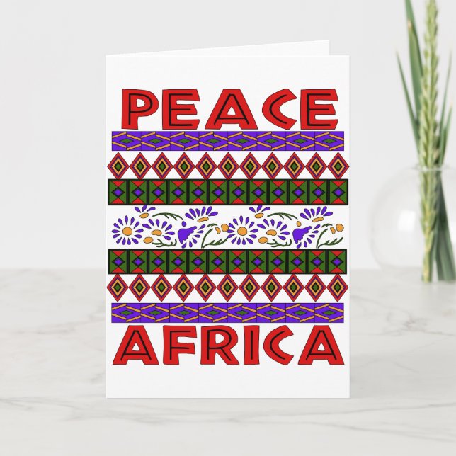 Carte Peace In Africa (Devant)