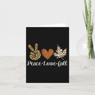 Carte Peace Love Automne Vêtements D'Automne Mode Pour F