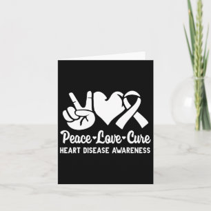 Carte Peace Love Cure Go Red American Heart Disease Awar