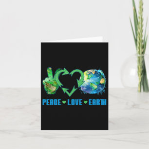 Carte Peace Love Earth Planet Happy 54th Anniversary Env