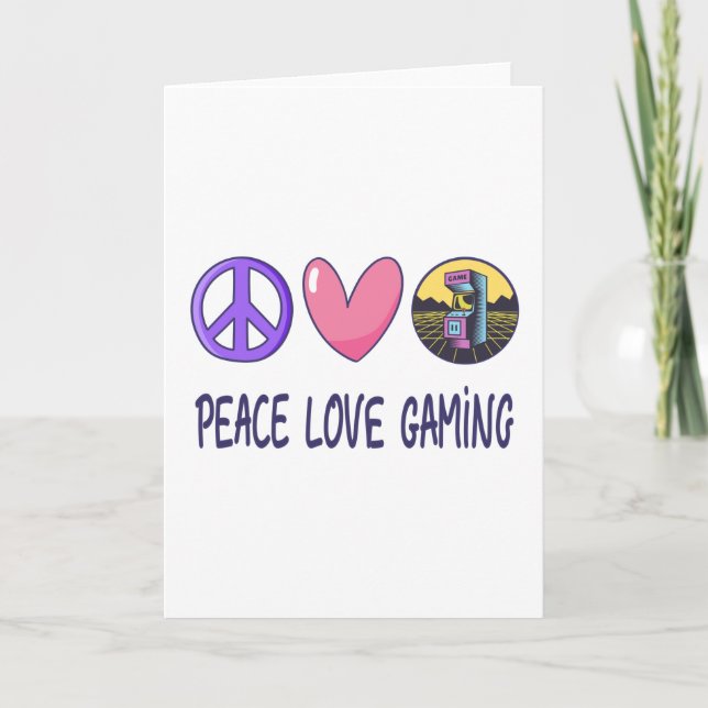 Carte Peace Love Gaming (Devant)