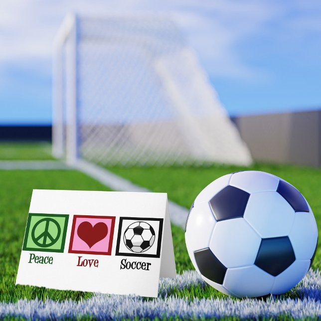 Carte Peace Love Soccer (Créateur téléchargé)