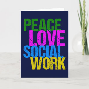 Carte Peace Love Travail social