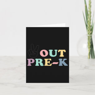 Carte Peace Out Pre-k Cl De 2025 Graduation Femmes Enfan
