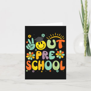 Carte Peace Out Préscolaire Cl De 2025 Adieu Graduation