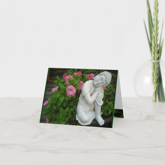Carte Peaceful Buddha Blank Card (Devant)