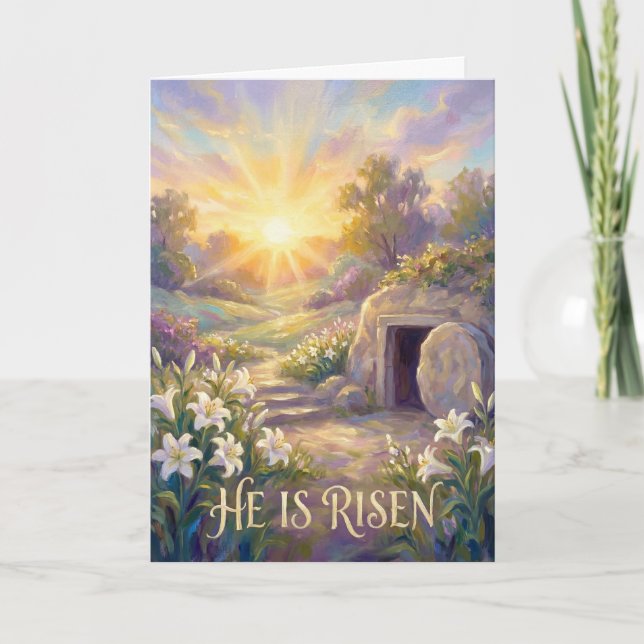 Carte Peaceful Morning at the Empty Tomb Easter Card (Devant)