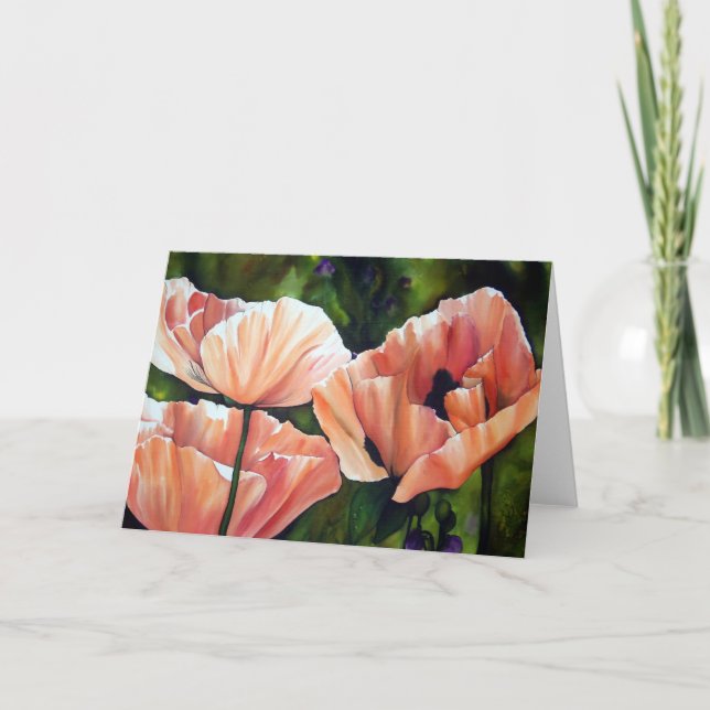 Carte Peach Poppy (Devant)