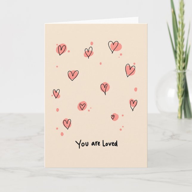 Carte Peach You Are Loved (Devant)