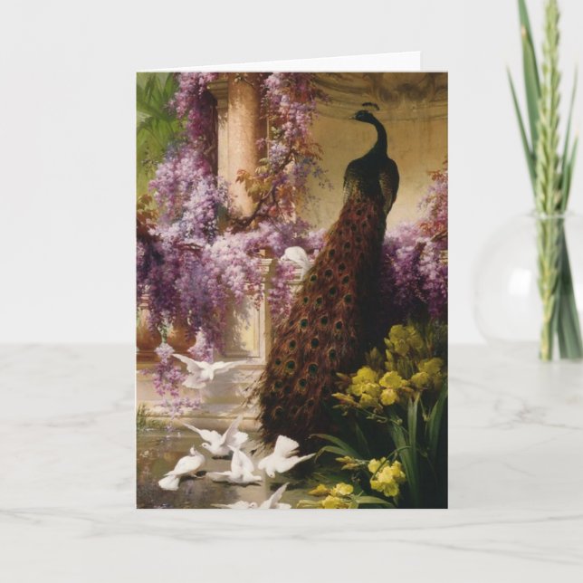 Carte Peacock vintage (Devant)