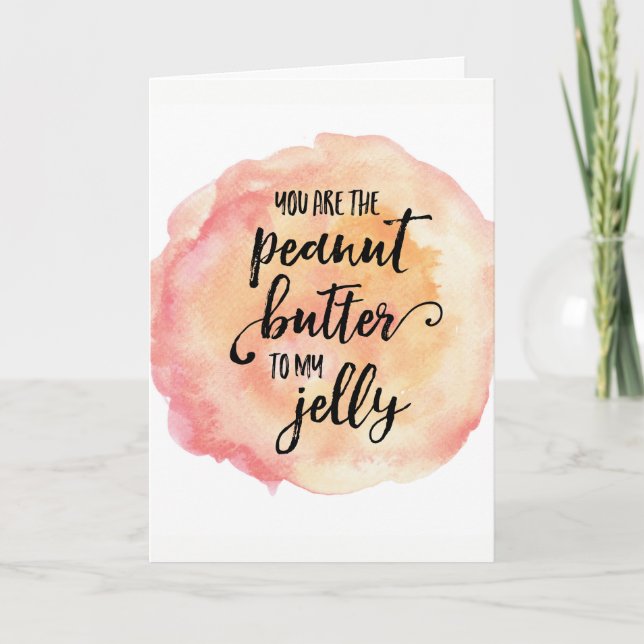 Carte Peanut butter and jelly love greeting card (Devant)