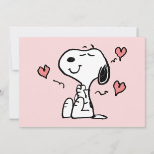 Carte Peanuts   Cœurs de Snoopy