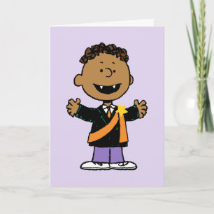 Carte Peanuts Franklin Halloween Vampire
