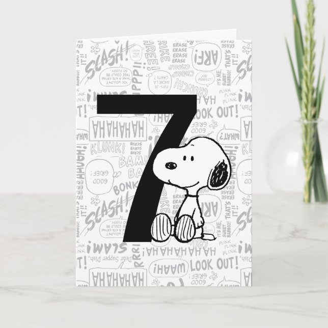 Carte PEANUTS | Snoopy Joyeux Anniversaire (Devant)